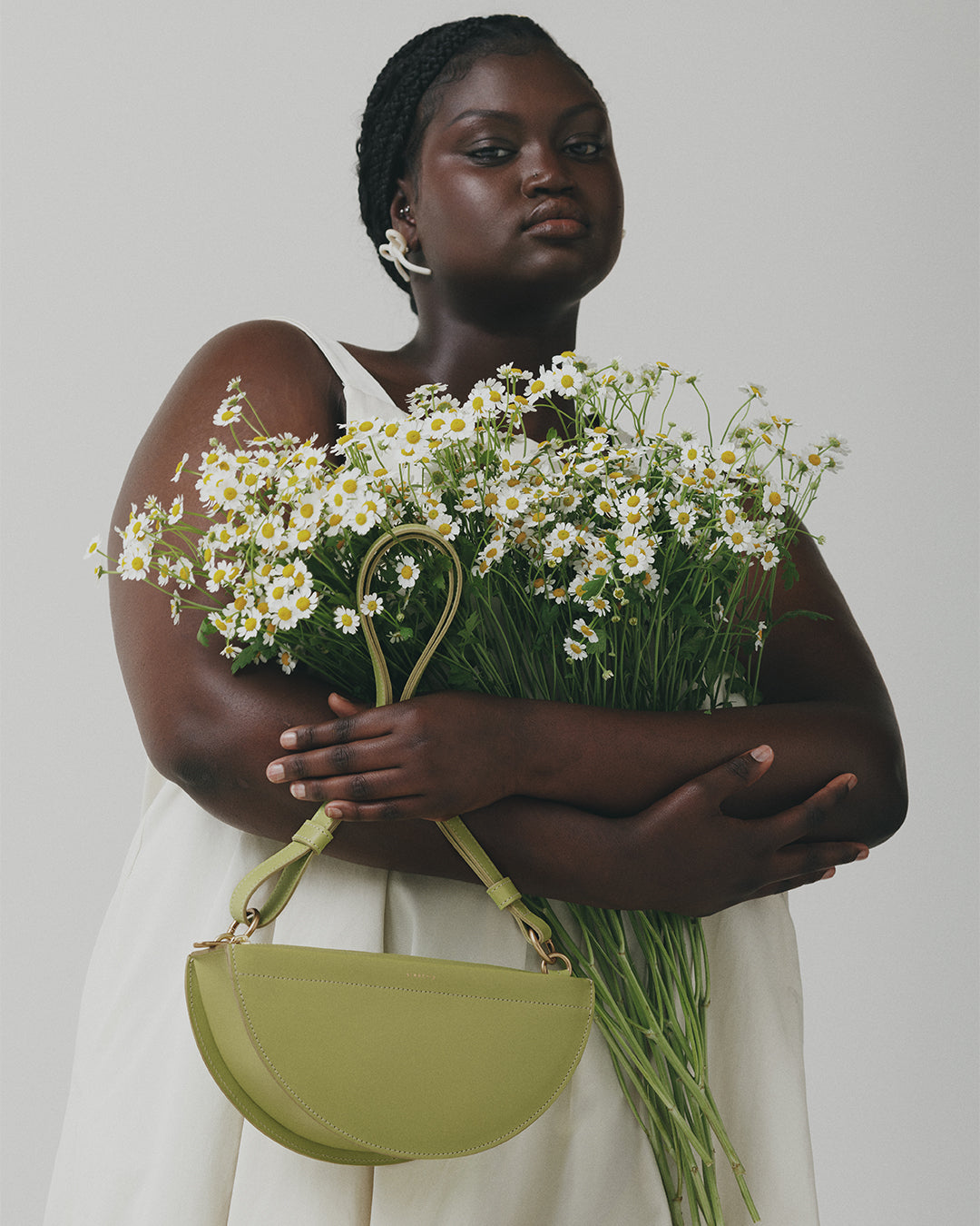 thick lune bag / matcha