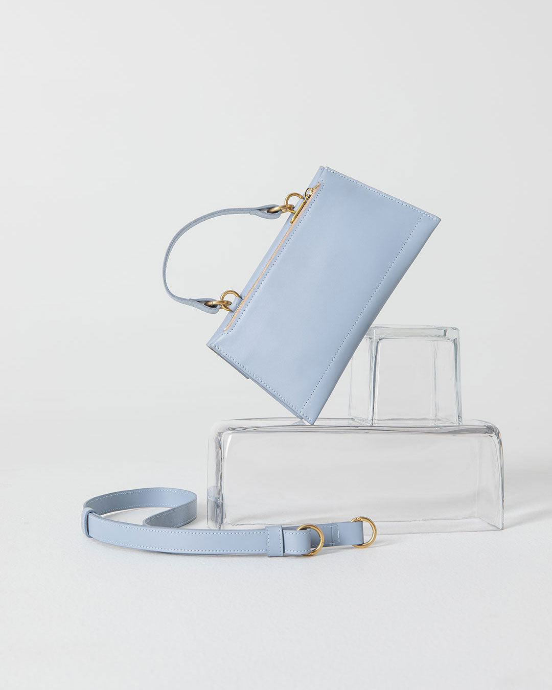 petit bay bag / mist blue