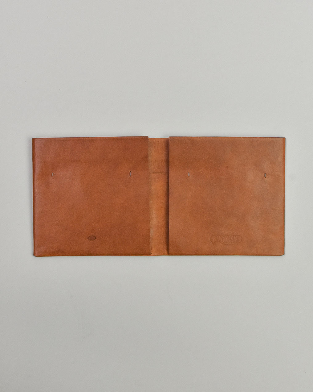 busyman x simétrie one piece bifold wallet / tan