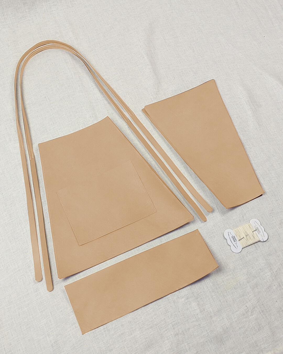 elevation tote leather kit / natural