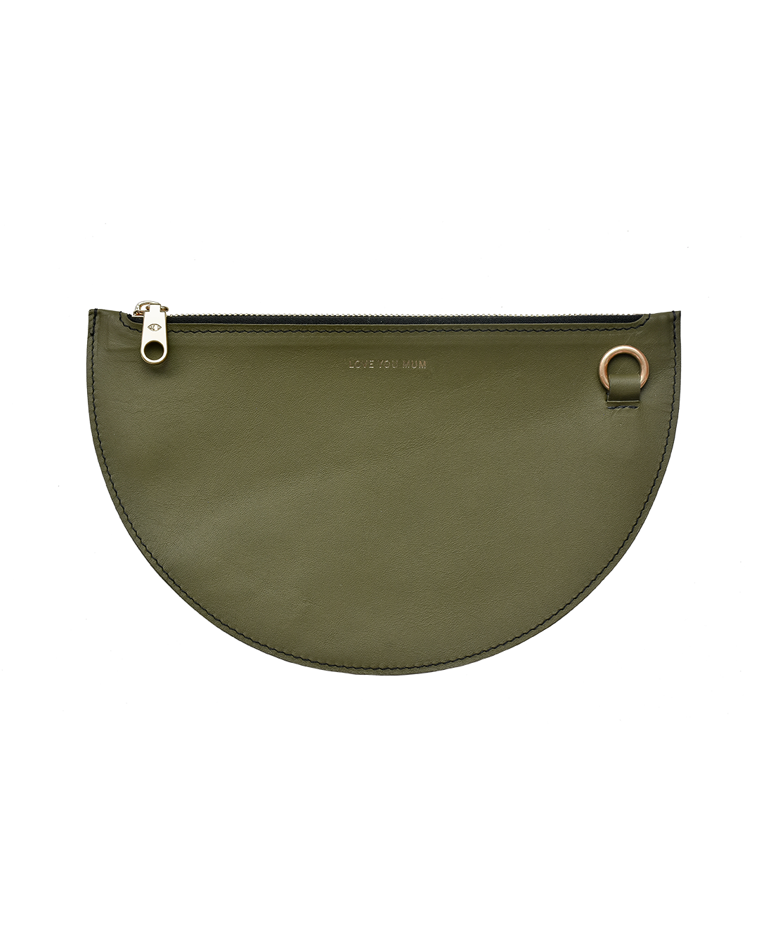 m moon phone pouch leather kit / olive