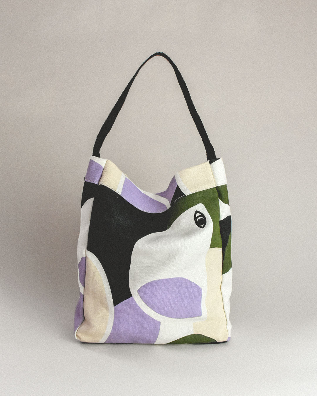thick tote bag / spring fields print