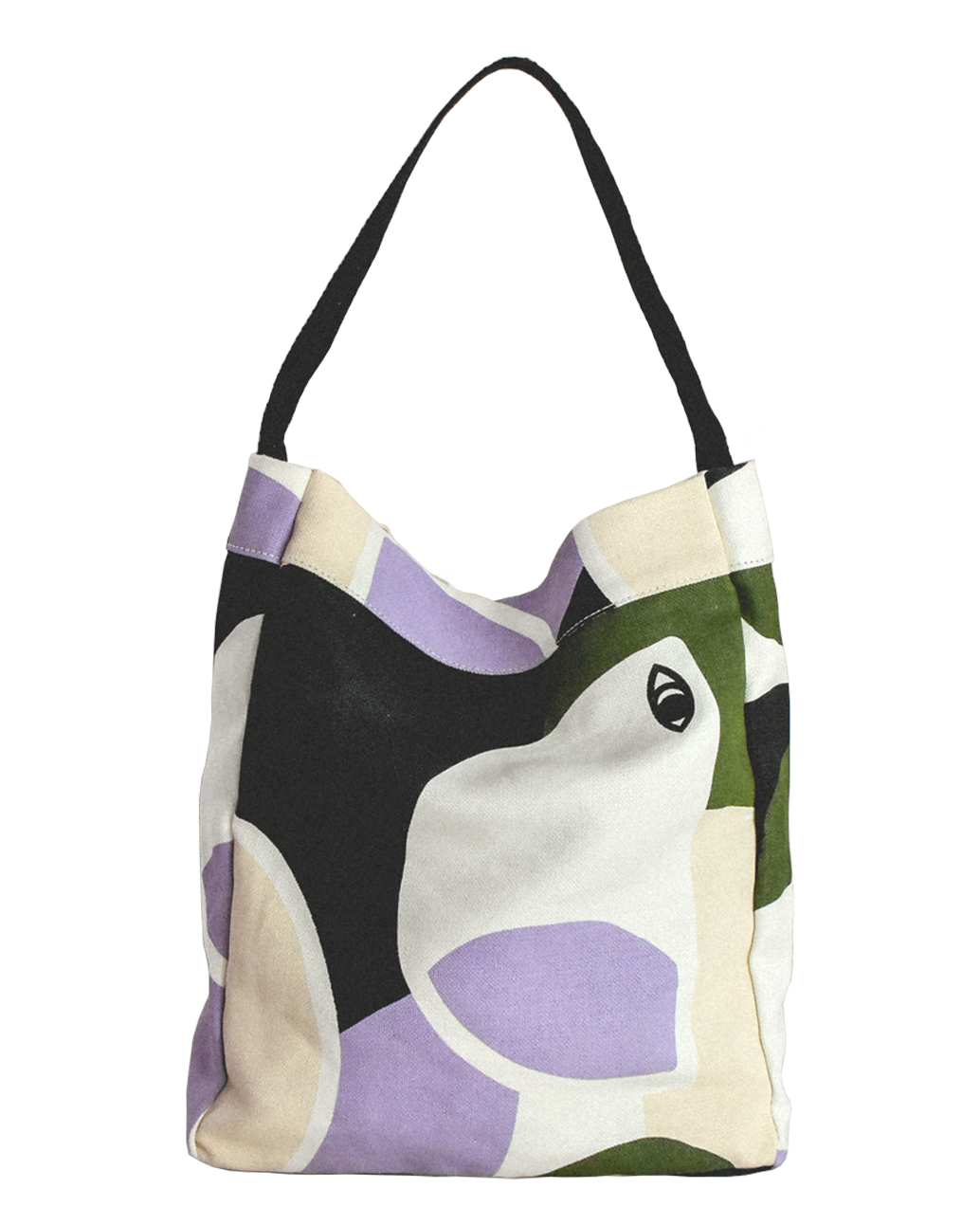 thick tote bag / spring fields print