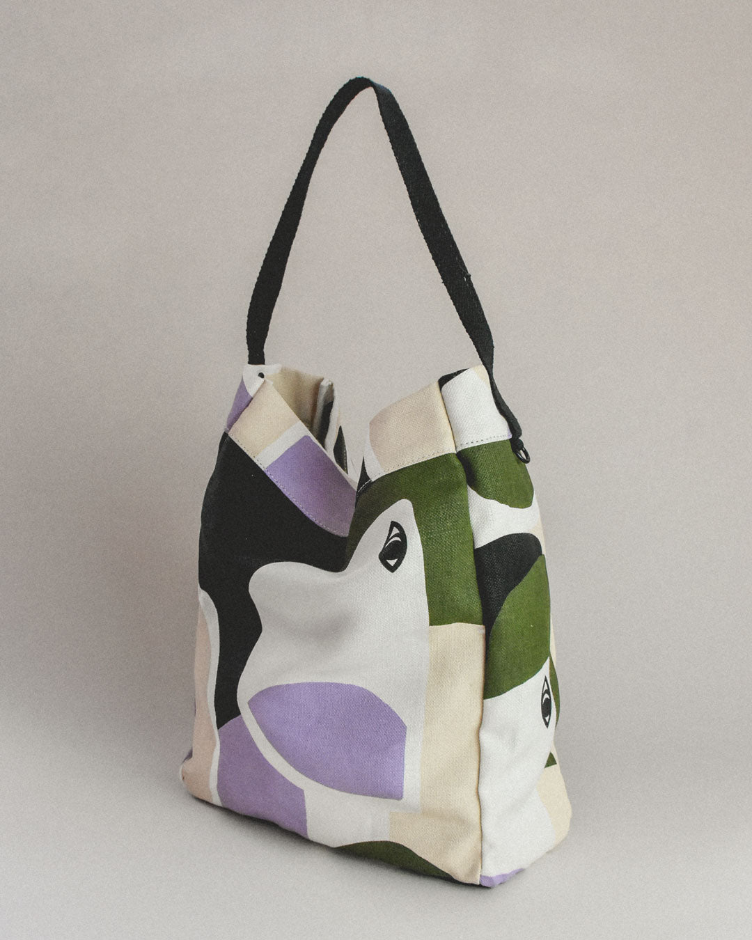 thick tote bag / spring fields print