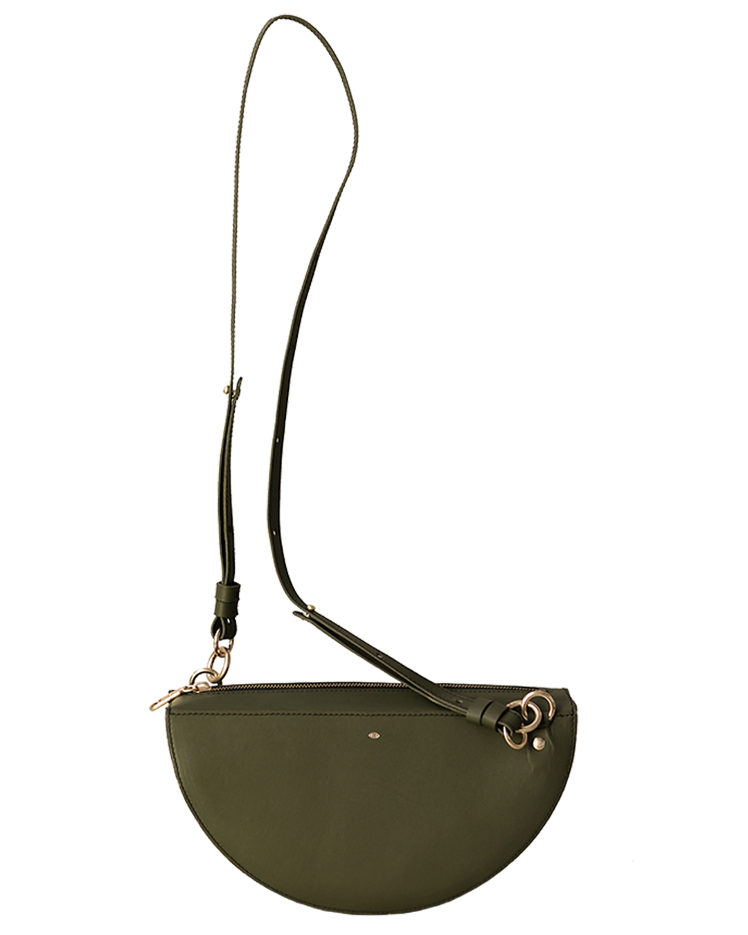 thick crescent moon bag / olive