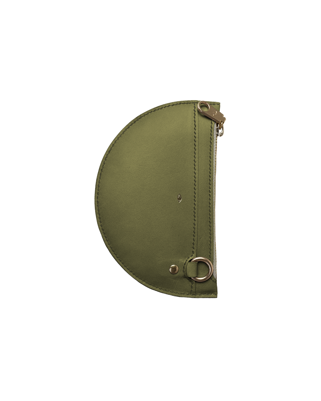 xs crescent moon pouch / olive
