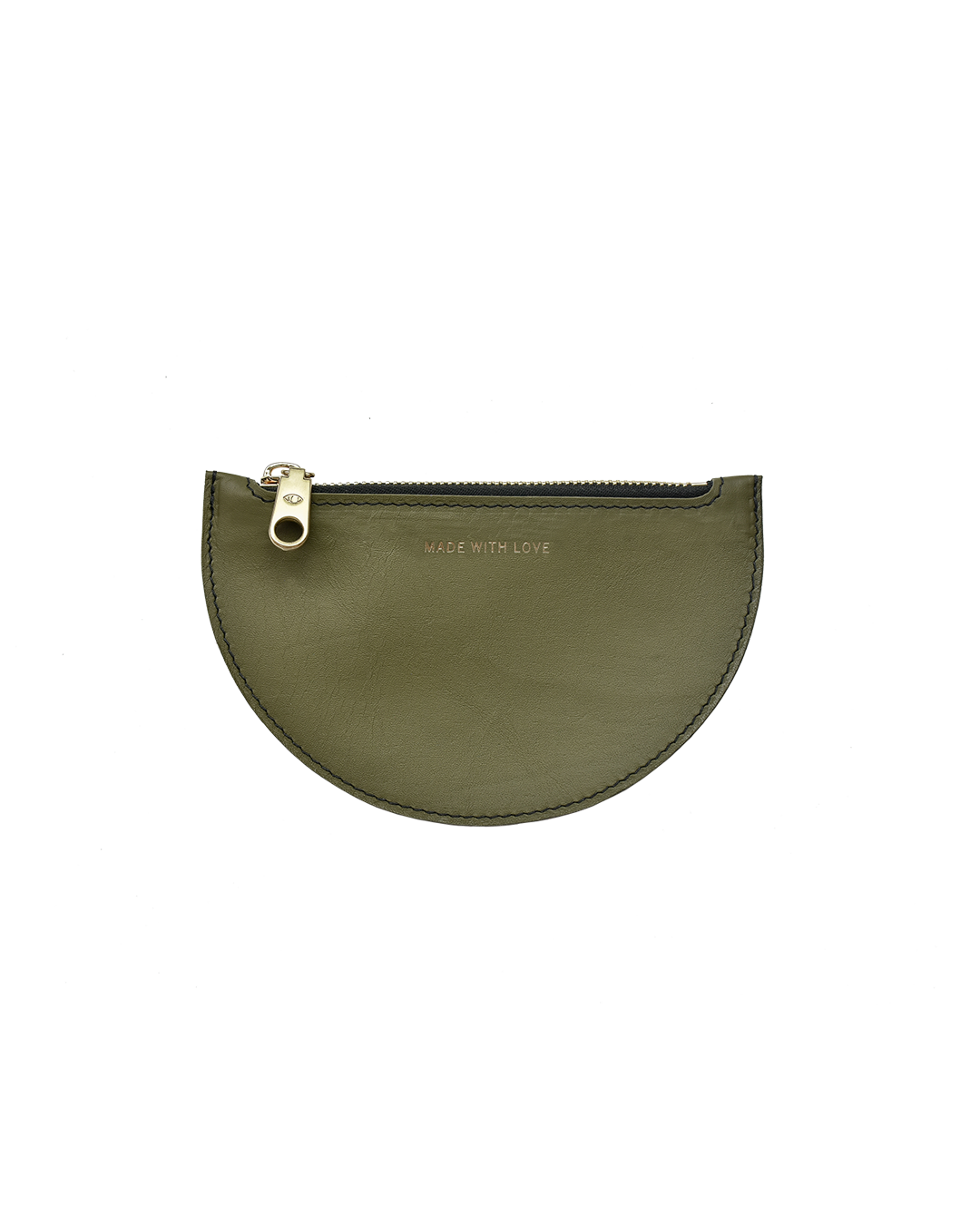xs moon coin purse leather kit / olive
